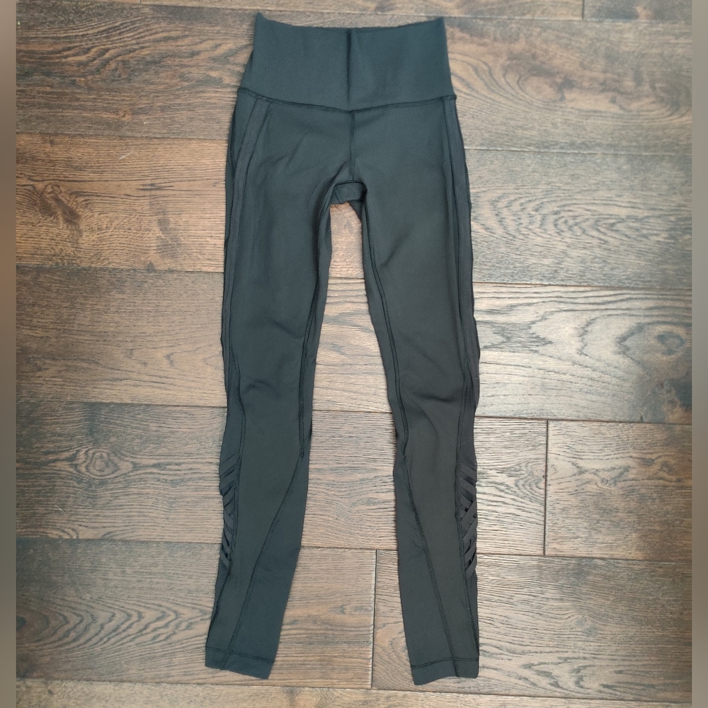Lululemon Leggings with Mesh detailing and Straps